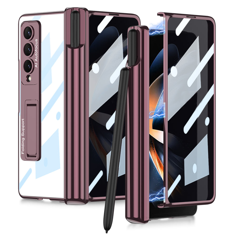 GKK Anti-Spy Slim Case til Samsung Galaxy Z Fold4 5G Hard PC Kickstand Phone Case med frontskærmbeskytter GKK Anti-Spy Slim Case til Samsung Galaxy Z Fold4 5G Hard PC Kickstand Phone Case med frontskærmbeskytter